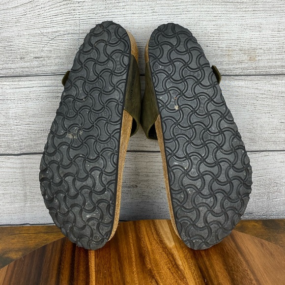 Birkenstock Gizeh Olive Green Jewel Thong Sandal Women’s Size 8 EU 39 - Picture 11 of 12